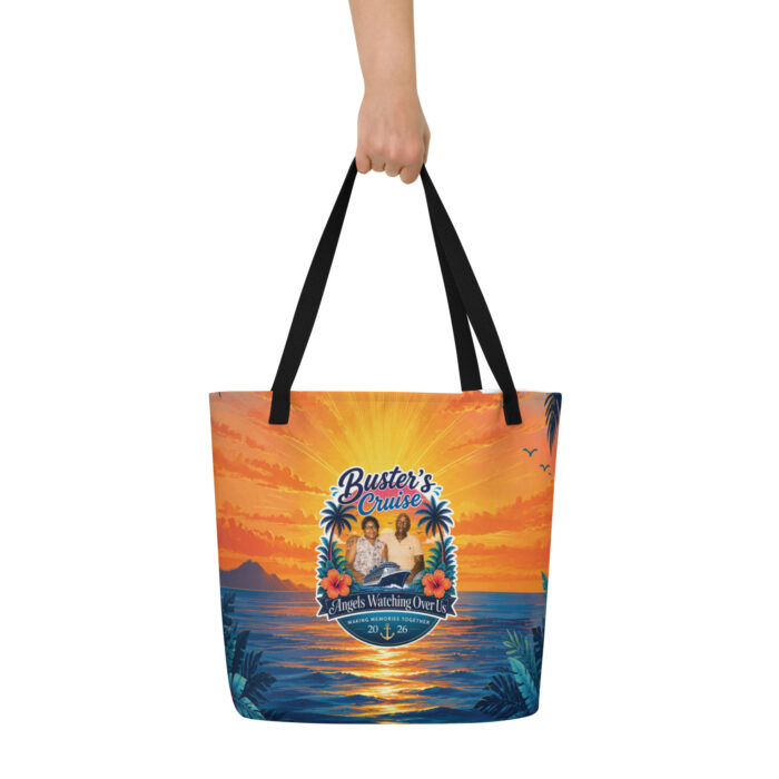 2026 Buster's Kids Cruise All-Over Print Large Tote Bag